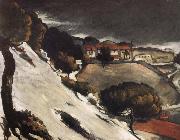 Paul Cezanne snow oil painting artist